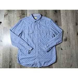 Chip & Pepper Mens Pearl Snap Shirt Large Long Sleeve